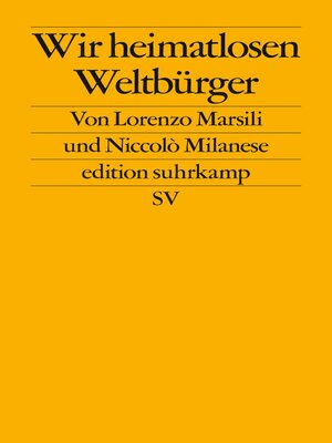 cover image of Wir heimatlosen Weltbürger